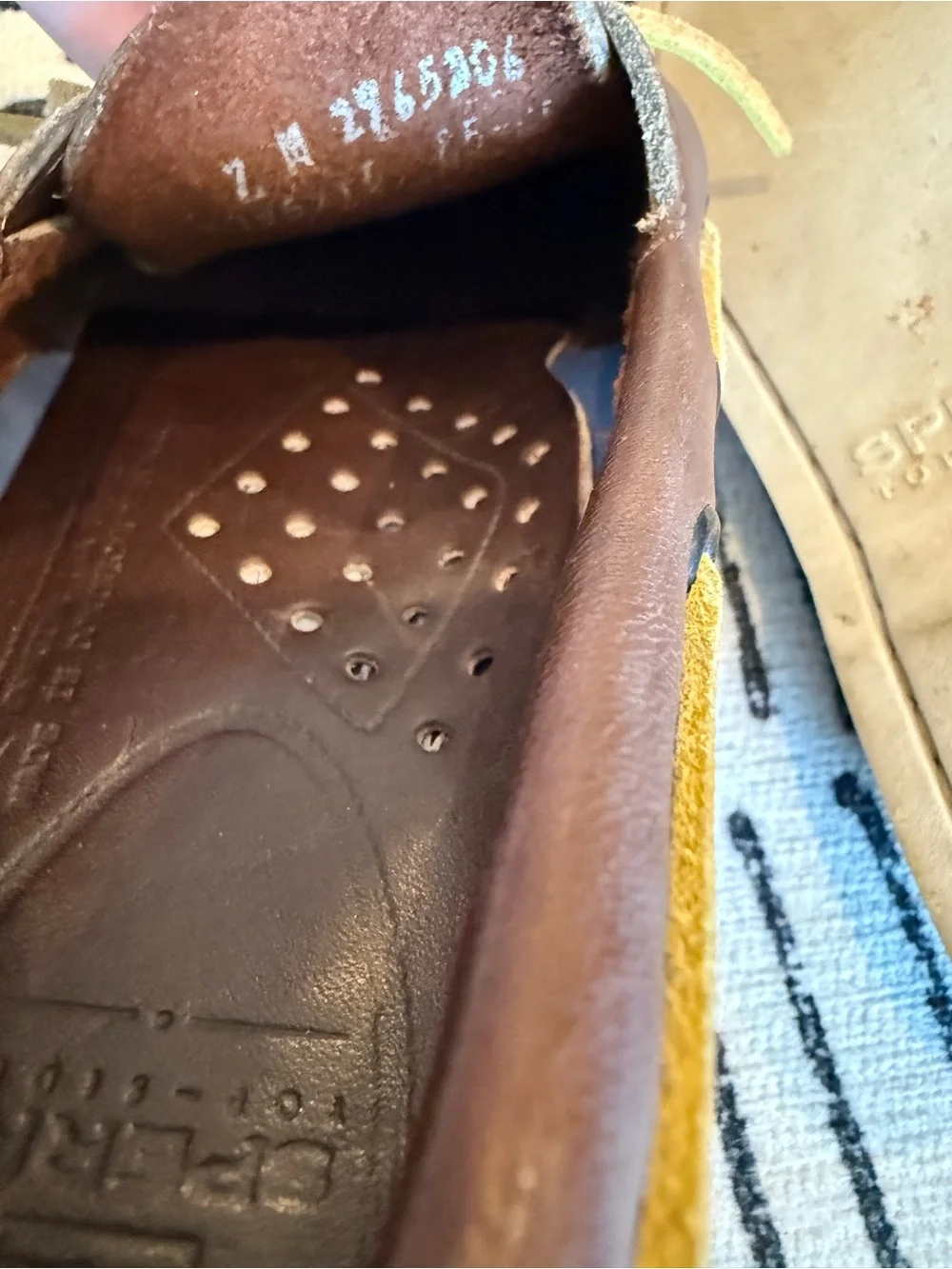 Sperry Top-Sider Men's 7M Authentic Original Brown Leather Boat Shoes 2965306